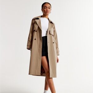 Abercrombie classic long trench coat